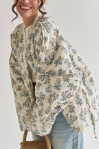 Casual Floral Padded Coat image 2
