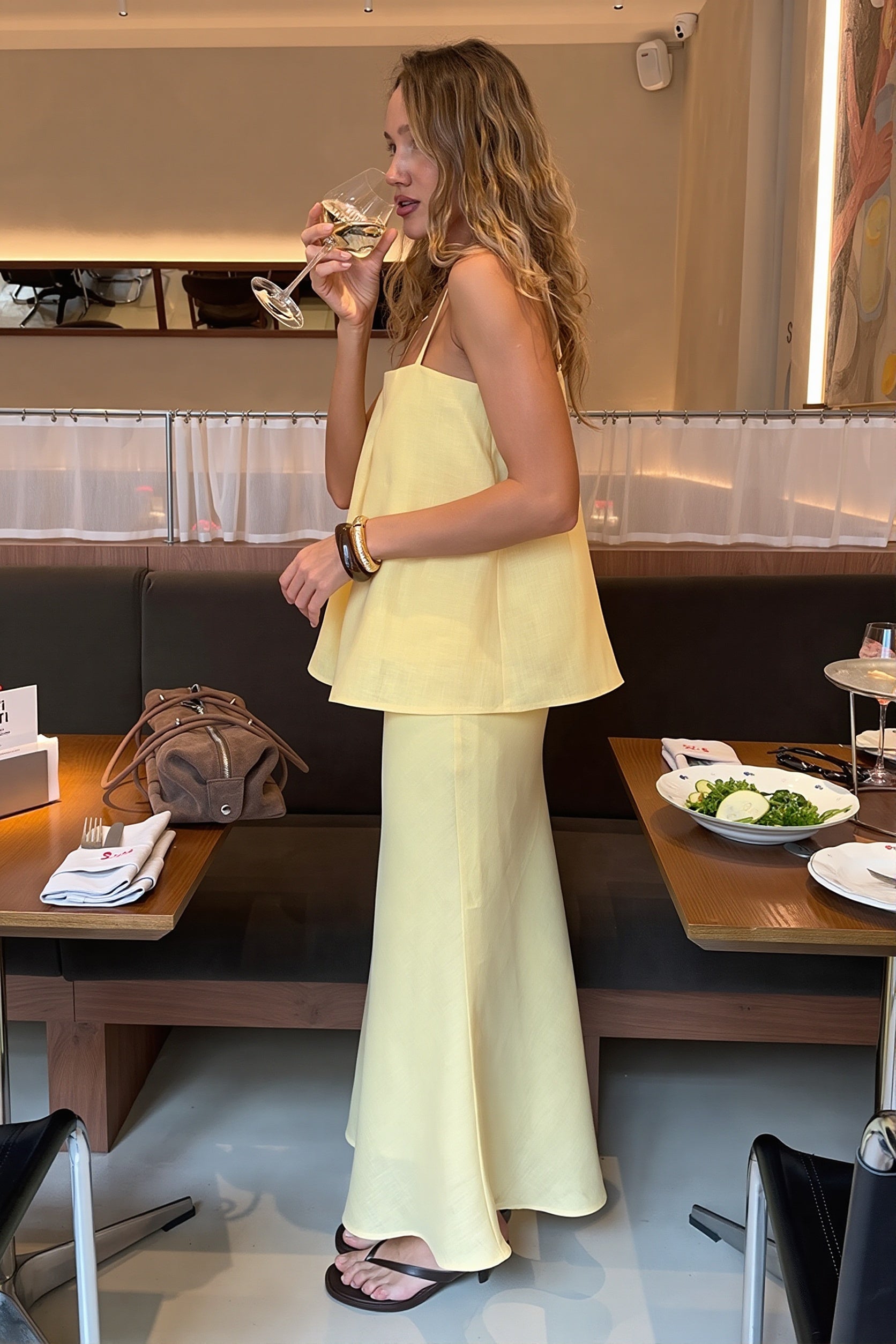 Sexy Cotton Cami Mermaid Long Skirt Sets image 3
