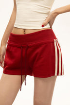 Retro Striped Drawstring Sports Shorts image 2