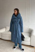 Long Stand Collar Puffer Jacket image 11
