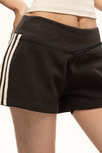 Retro Striped Drawstring Sports Shorts image 4