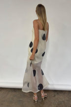 Polka Dot Bodycon Cami Maxi Dress image 3
