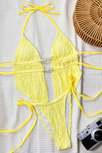 Pearl Ruffle Texture Two Piece Swim Set image 3