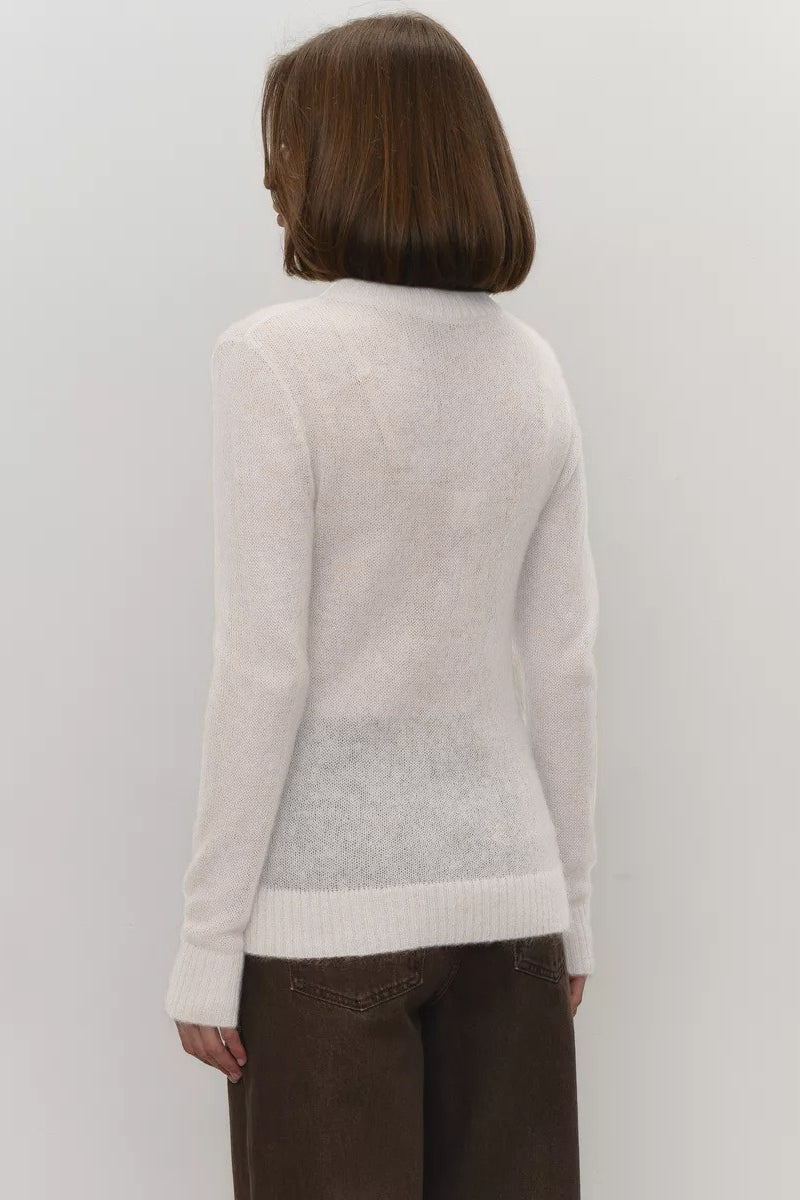 Mohair Round Neck Knit Top image 3