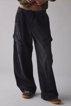 Street Tie Casual Loose Pocket Jeans image 4
