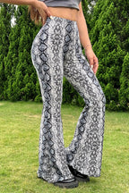 Sexy Snake Pattern Flare Pants image 2