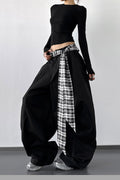 Vintage Layered Wide-Leg Palazzo Pants image 4