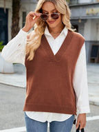 Bianca Sweater Vest styled for Avrienne