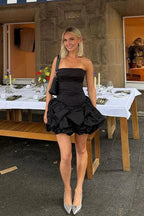 Spring Elegant Ruched Corset Dress with Layered Skirt Party Dress image 9