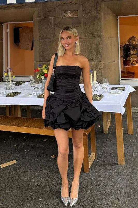 Spring Elegant Ruched Corset Dress with Layered Skirt Party Dress image 9