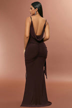Cami Sleeveless Sequin Embroidered Backless Party Dress image 4