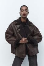 Double-Faced Shearling Jacket image 1