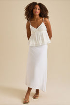 Lace V Neck Mesh Loose Cami Top image 10