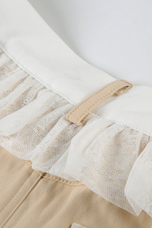 Lace-Panel Loose-Fit Cargo Pant image 5