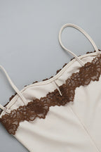 Lace Contrast Strappy Bodycon Party Dress image 9