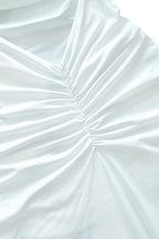 Solid Off Shoulder Ruched Formal Dress image 22