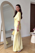 Flowy Elegant Short Sleeve  Skirt Set image 5