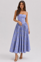 Chic Floral Print Cami Slip Maxi Dress image 2