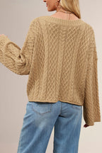 Cable Knit Oversized Cardigan image 3