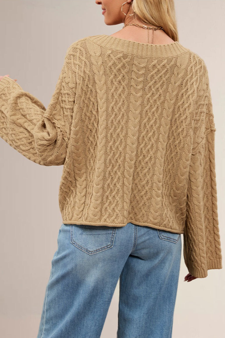 Cable Knit Oversized Cardigan image 3