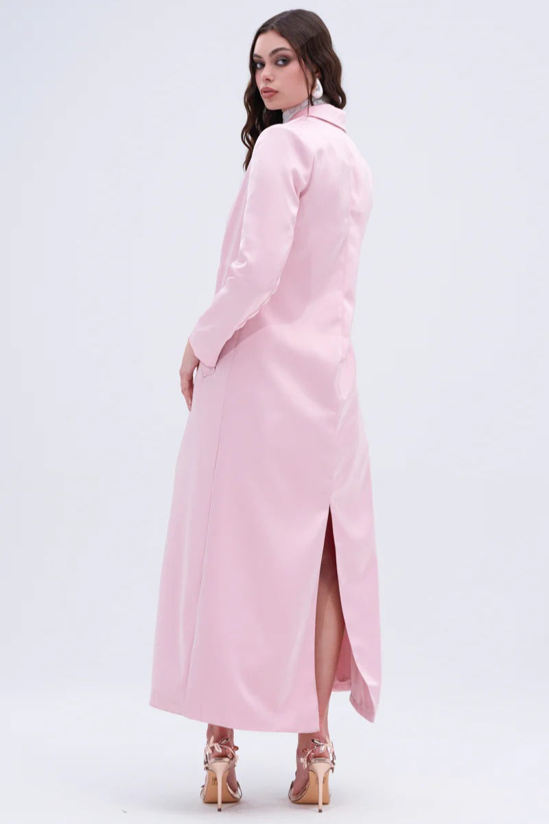 French Chic Knee-Length Overcoat image 4