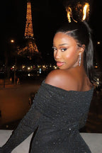 Sequin Off-Shoulder Fitted Party Dress image 8