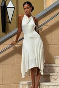 Casual A-Line Halter Maxi Dress image 1
