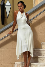 Casual A-Line Halter Maxi Dress image 1
