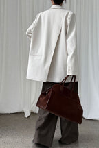 Split Back Relaxed Fit Blazer image 4