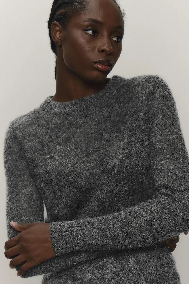 Mohair Round Neck Knit Top image 18