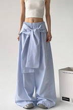 Striped Casual Tie Waist Wide Leg Pants image 2