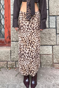 Casual Mesh Leopard Print Skirt image 1