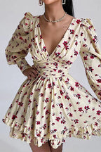Floral Long Sleeve Party Dress image 10