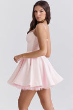 Spaghetti Strap Puff Mini Party Dress image 9