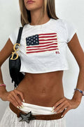 Y2K Street Printed Cropped T-shirt image 1