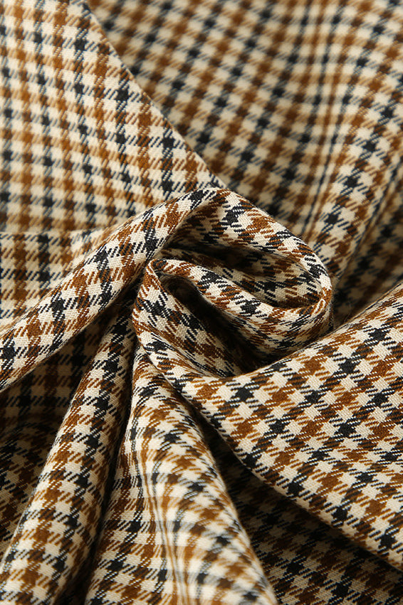 Retro Plaid Loose Short Slim Blazer Coat image 4