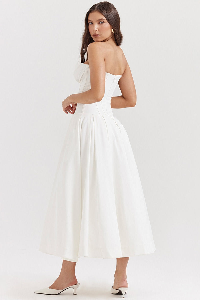 Strapless Corset A-Line Party Dress image 14