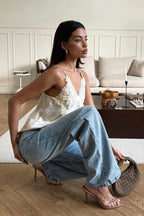 Chic Lace Trim V Neck Sexy Everyday Cami Top image 3