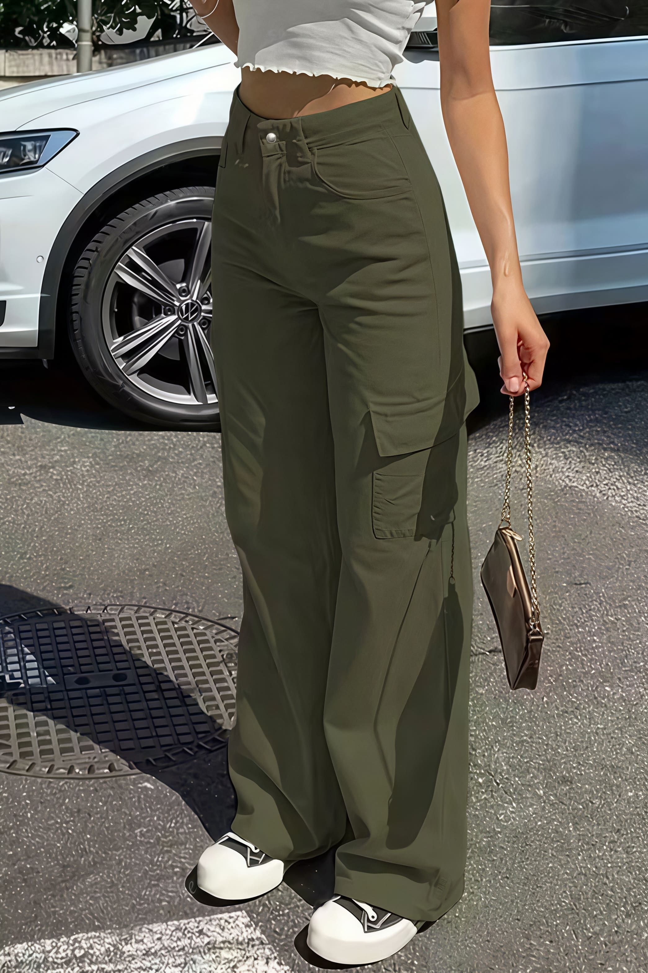 Pocket Cargo Straight Pants image 6
