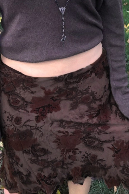 Fashion Mesh Lettuce Hem Skirt image 3