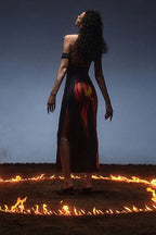Flame Print Cami Maxi Dress image 2