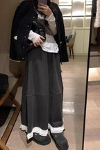 Wool Blend Ruffle High-Waisted Relaxed Skirt image 2