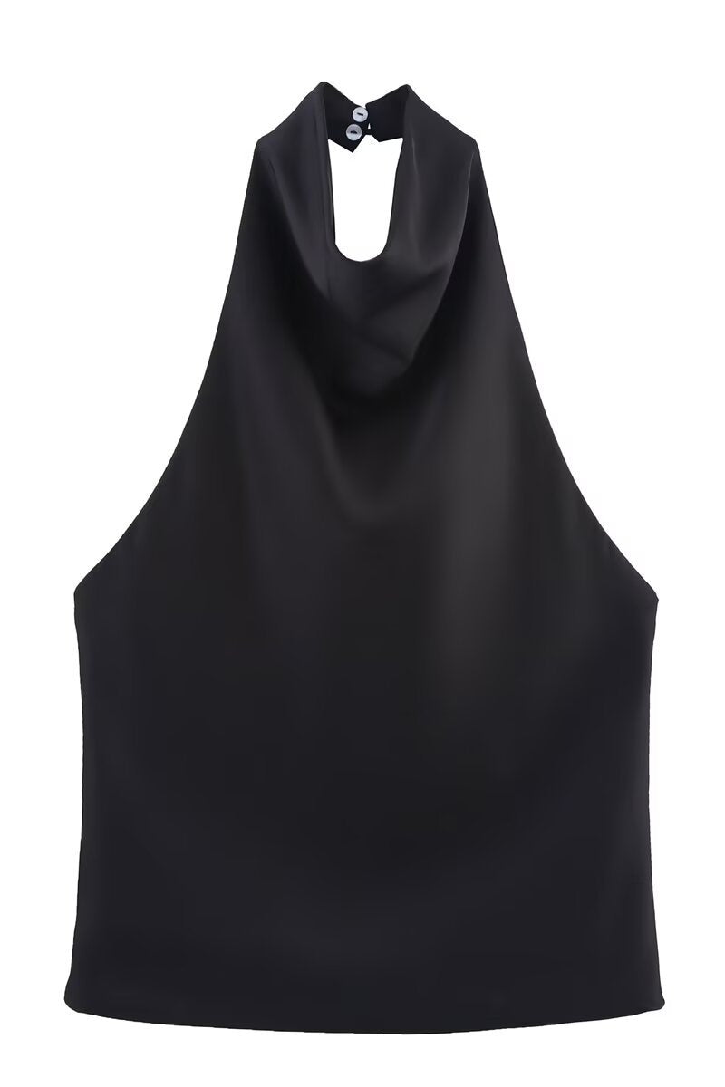 Satin Halter Top with Elegant Design image 7