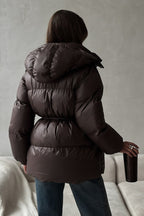 Adjustable Drawstring Hooded Puffer Jacket image 15