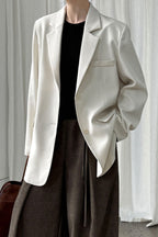 Split Back Relaxed Fit Blazer image 1