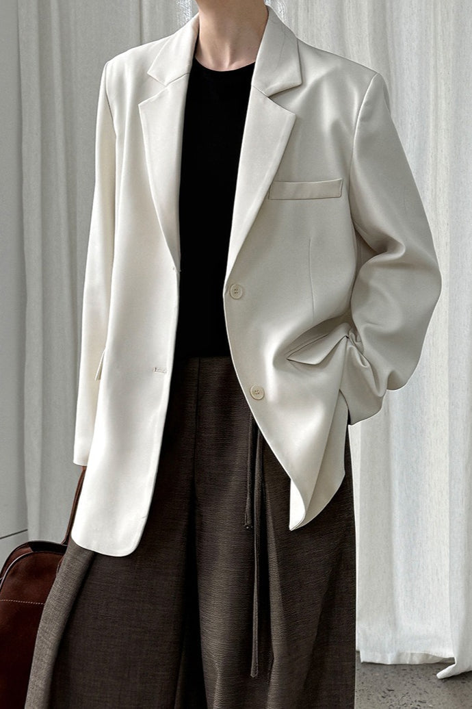 Split Back Relaxed Fit Blazer image 1