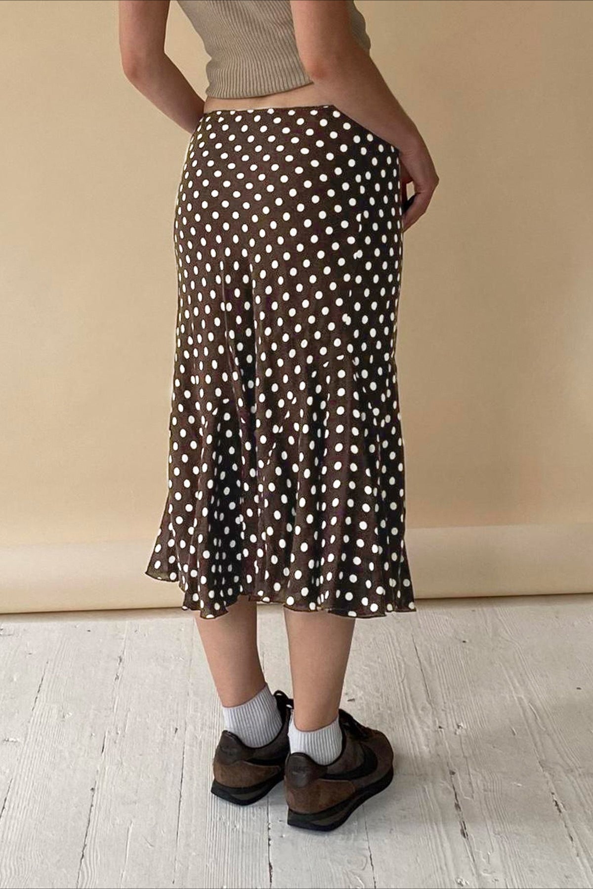 Polka Dot Low Waist Mermaid Skirt image 3
