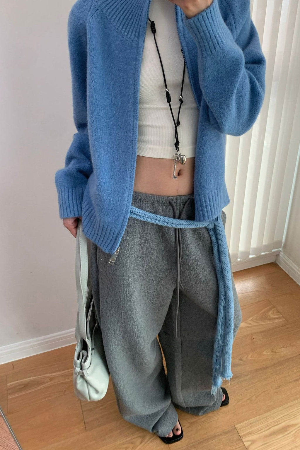 Soft Knit Zipper Cardigan image 5