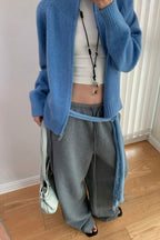 Soft Knit Zipper Cardigan image 5