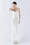 Boned Sequin Embroidered Formal Dress image 5